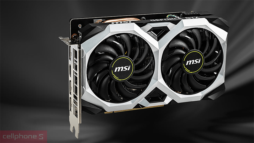 Tản nhiệt trên VGA MSI GeForce GTX 1660 Super Ventus XS OC