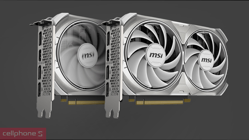 Tản nhiệt, độ ồn vận hành của VGA MSI Geforce RTX 4060 Ventus 2X White 8GB