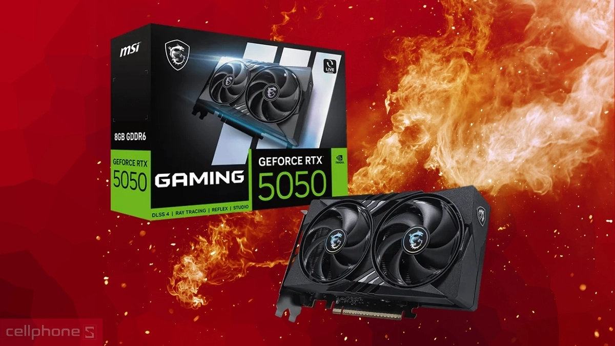 Kiểm soát vận hành VGA MSI GeForce RTX 5050 8GB Gaming