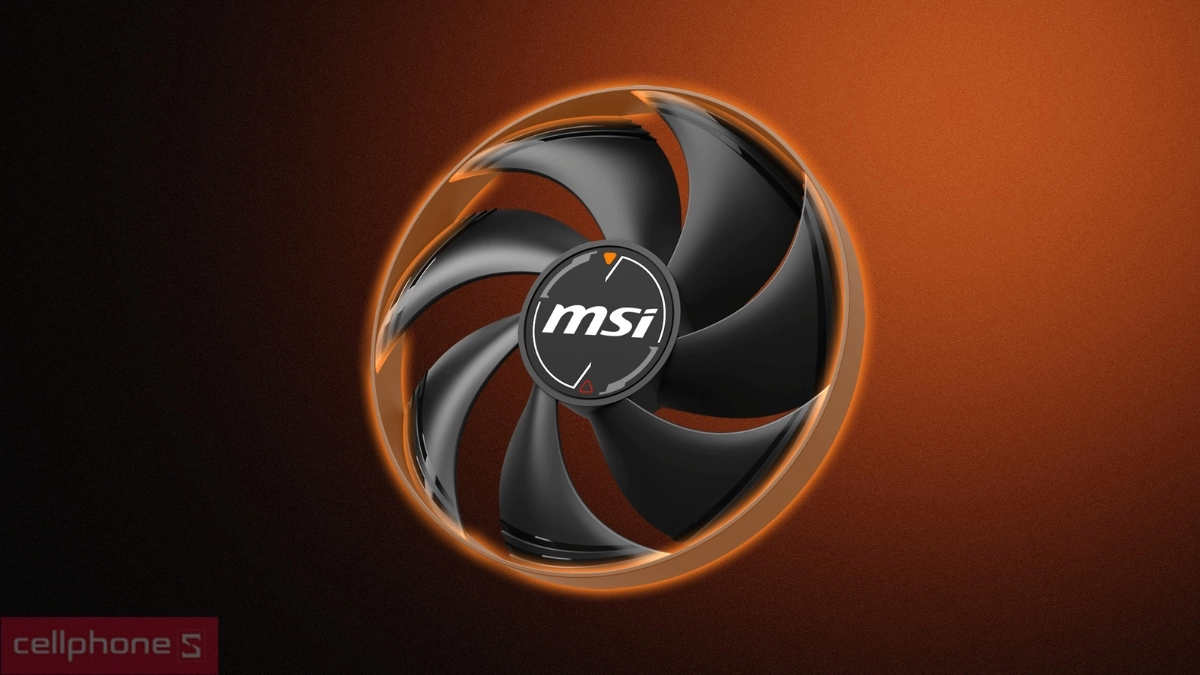 Tản nhiệt VGA MSI GeForce RTX 5060 TI 16G SHADOW 2X OC PLUS