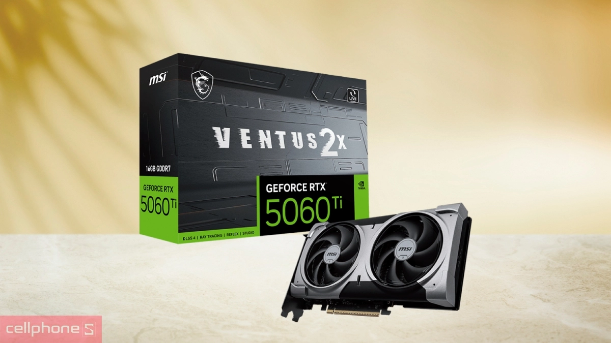 VGA MSI GeForce RTX 5060 Ti 16G Ventus 2X Plus