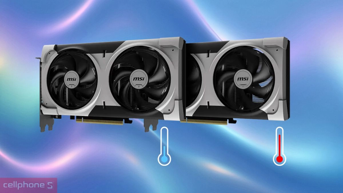 Hệ thống tản nhiệt VGA MSI GeForce RTX 5060 Ti 8G VENTUS 2X PLUS