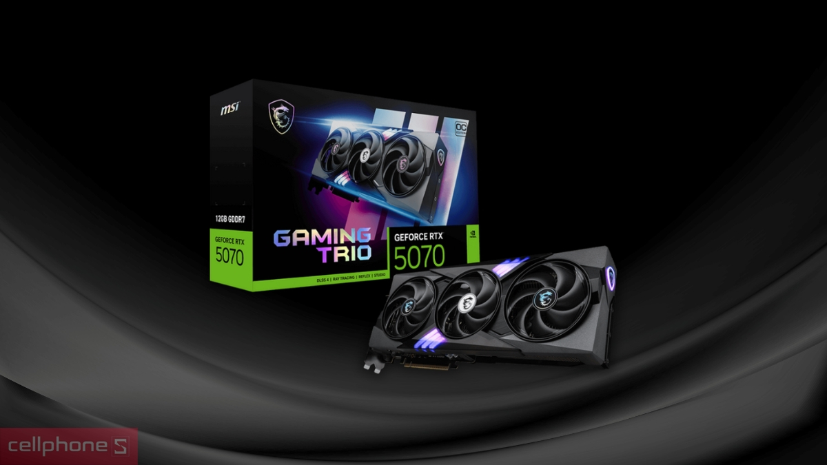 Sức mạnh xử lý đồ họa của VGA MSI Geforce RTX 5070 12G Gaming Trio OC