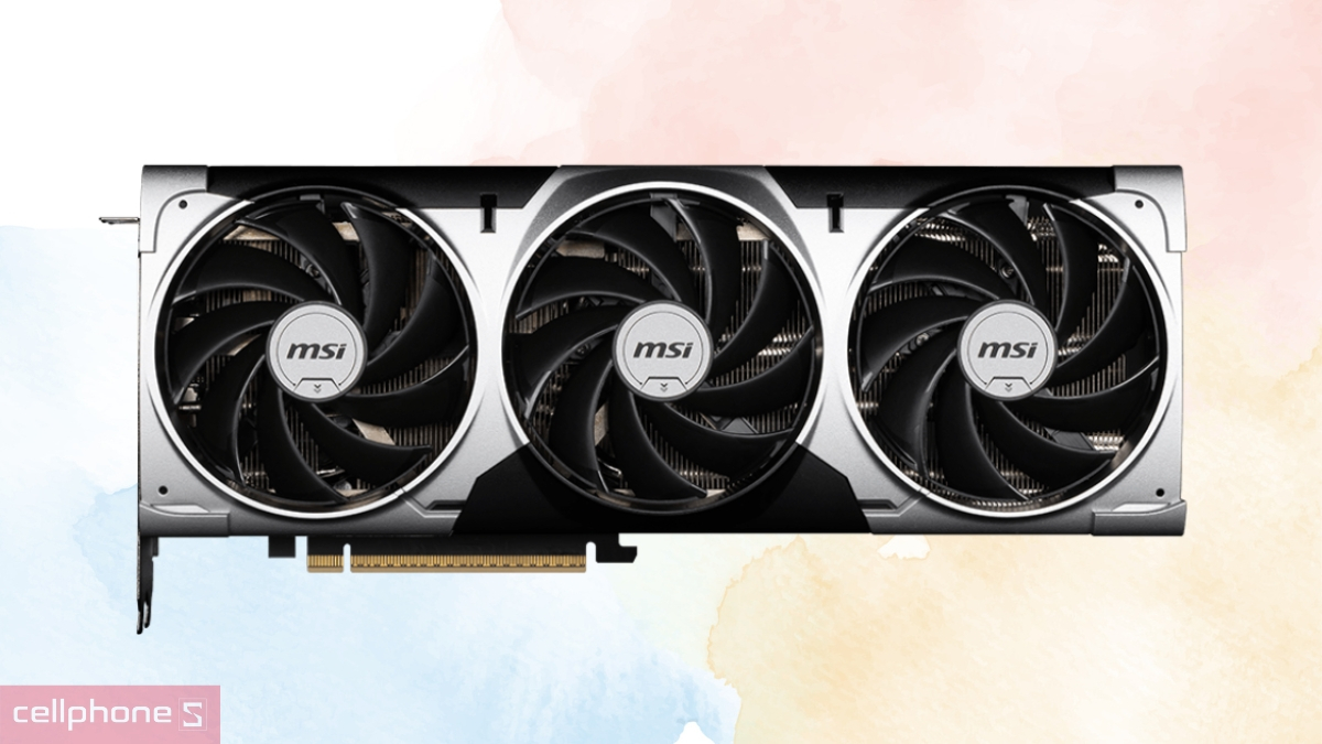 Hệ thống tản nhiệt của VGA MSI Geforce RTX 5070 12G Ventus 3X OC 
