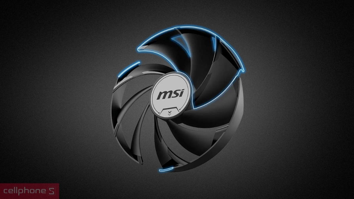 Tản nhiệt trên VGA MSI GeForce RTX 5070 12GB VENTUS 2X OC