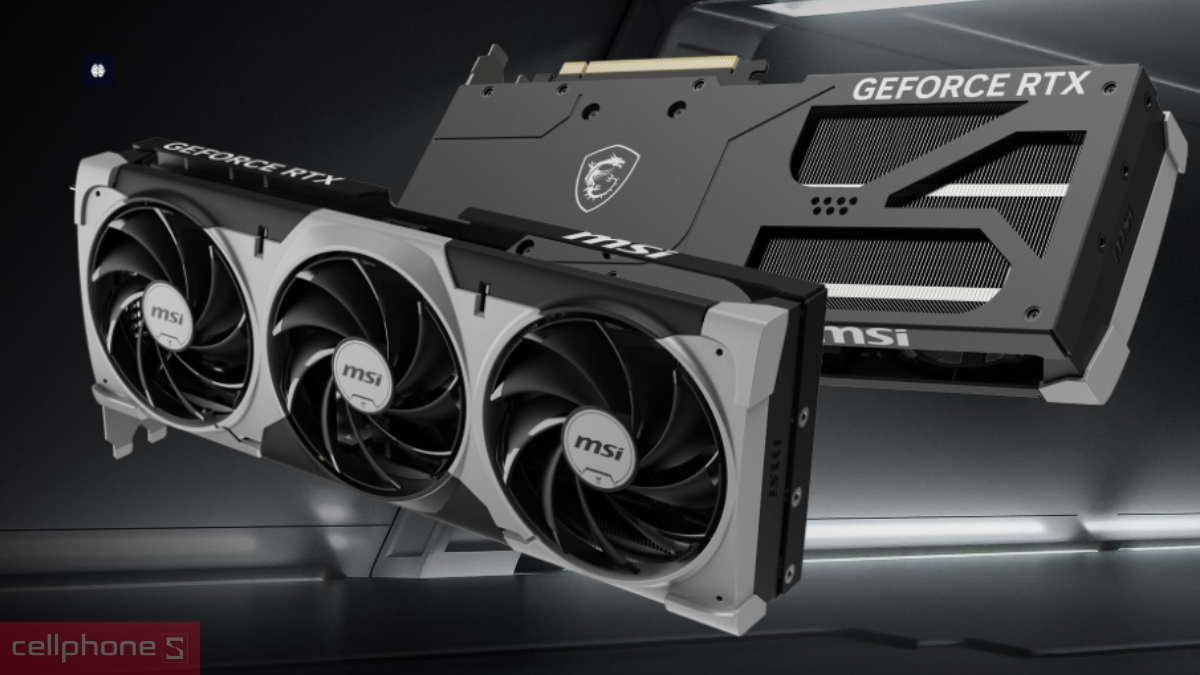 Khả năng tản nhiệt ấn tượng của VGA MSI Geforce RTX 5070 12GB Ventus 3X OC