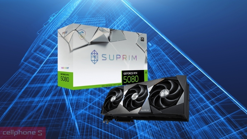 AI trên VGA MSI GeForce RTX 5080 16GB Suprim OC