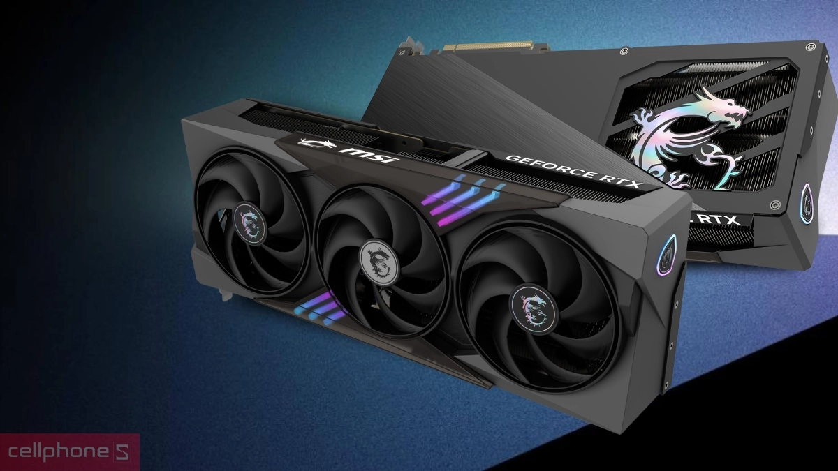 Hệ thống tản nhiệt của VGA MSI GeForce RTX 5090 32G GAMING TRIO OC