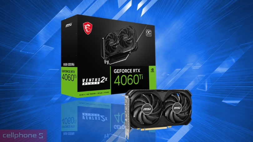 VGA MSI RTX 4060 VENTUS 2X Black 8G OC