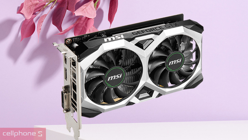 VGA MSI Ventus GTX 1650 Ventus XS OCV1 4GD6 - Card màn hình tầm trung, ép xung ổn định