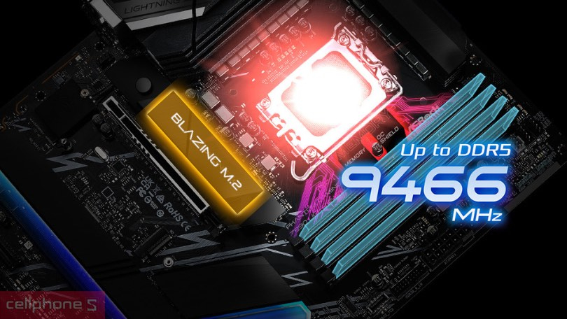 Bộ nhớ của mainboard ASRock Z890 Lightning Wifi D5