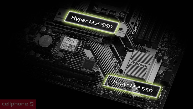 Mainboard ASRock B760M Pro RS/D4 - Tính năng hiện đại, hỗ trợ bộ nhớ lớn