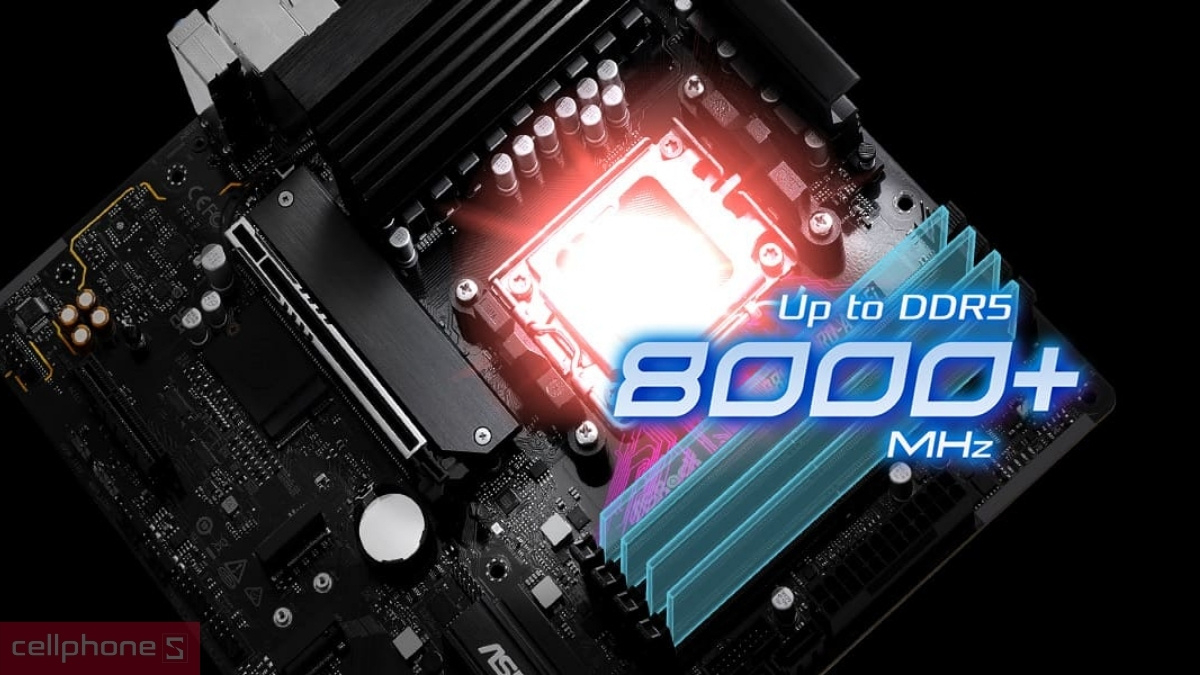 Dung lượng ép xung Mainboard ASRock B850M Pro-A Wifi DDR5
