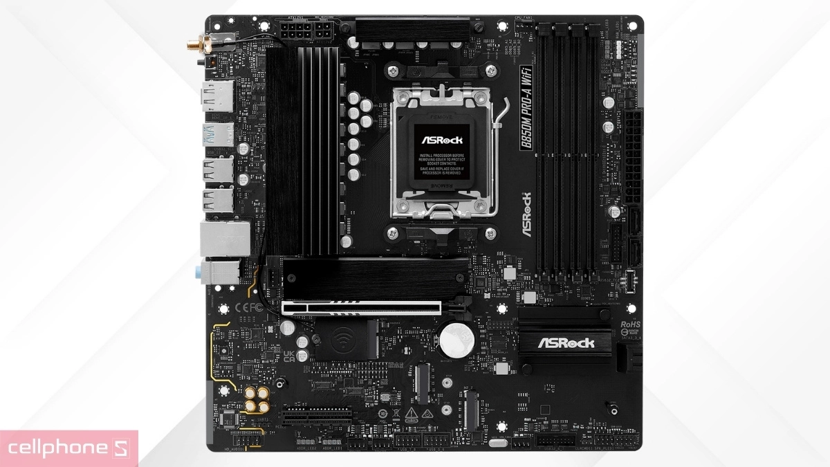 Thiết kế Mainboard ASRock B850M Pro-A Wifi DDR5