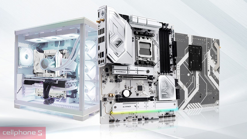 Khả năng kết nối mạnh mẽ, nhanh chóng, đa dạng của mainboard Asrock X870 Steel Legend Wifi D5