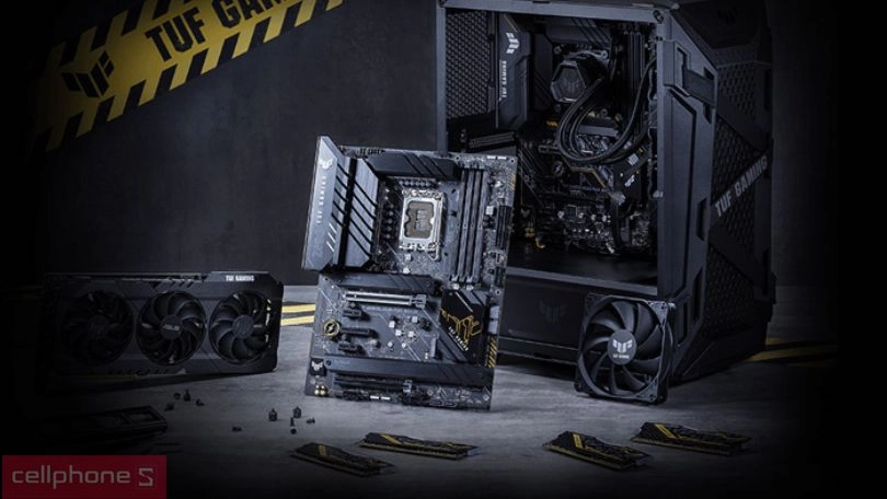 Mainboard Asus TUF Gaming B660M-Plus Wifi D4 bền bỉ, mạnh mẽ