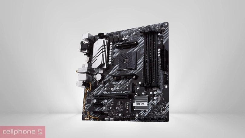 Mainboard Asus Prime B550M-A WIFI II - Nâng cấp dễ dàng, làm mát hiệu quả