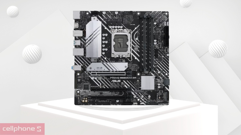 Mainboard Asus Prime B660M-A D4-CSM kết nối cực nhanh, làm mát toàn diện