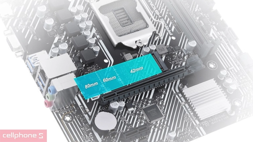 Khe cắm Mainboard Asus Prime H510-K R2.0-CSM