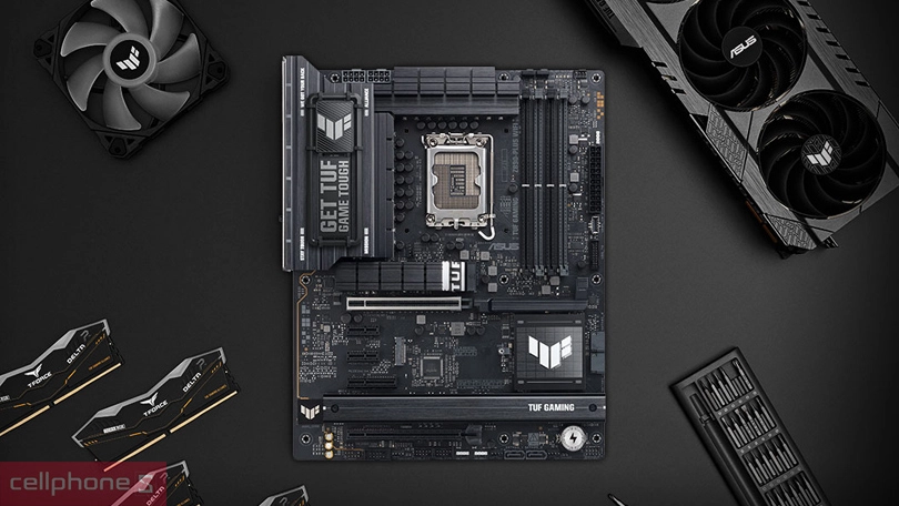 Hệ thống cổng kết nối của mainboard Asus TUF Gaming Z890-Plus Wifi