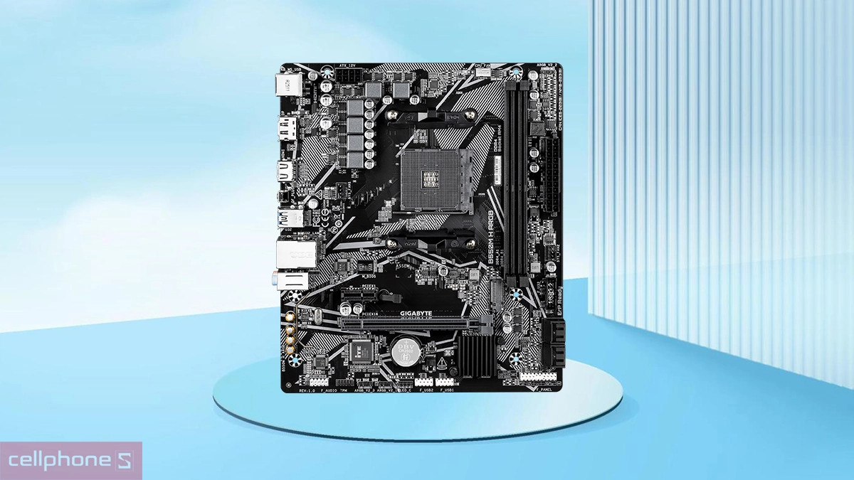 Mainboard Gigabyte B550M H ARGB AM4 DDR4 được trang bị socket AM4