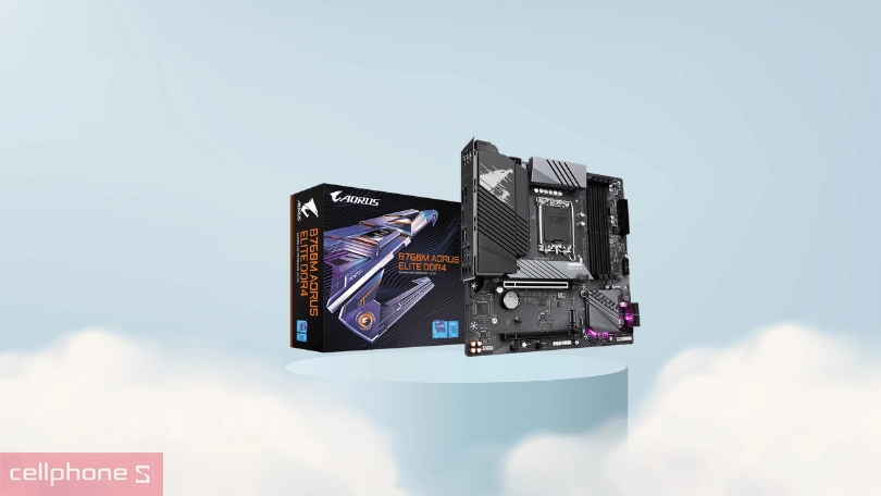 Mainboard Gigabyte B760M A ELITE DDR4 - Hiệu suất cao, tản nhiệt hiệu quả
