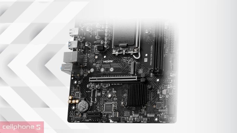 Kết nối mainboard MSI Pro H610M-S DDR4