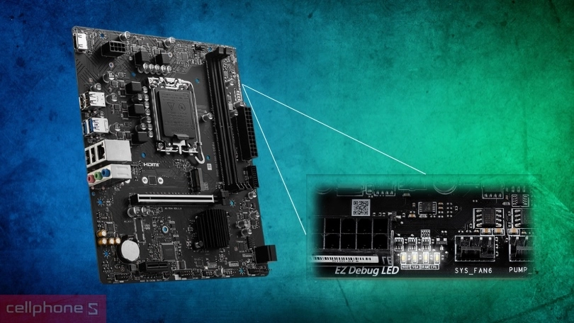 Thiết kế mainboard MSI Pro H610M-S DDR4