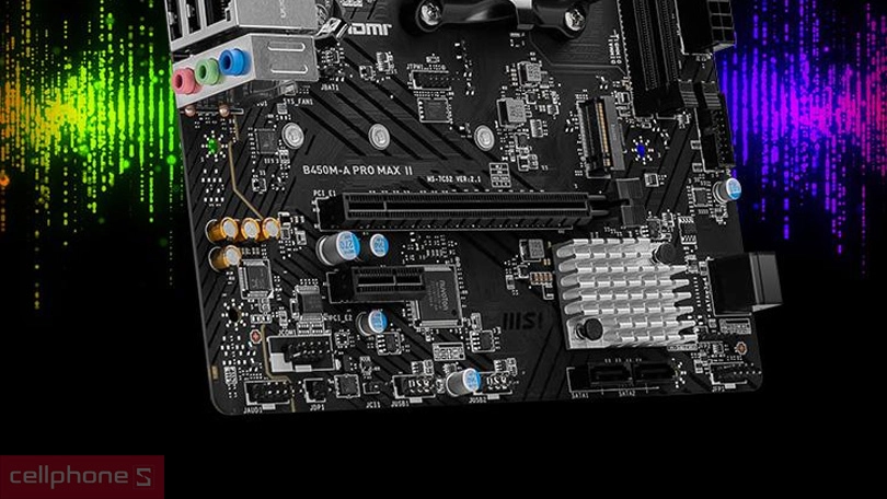 Kết nối đa dạng với khe RAM DDR4, USB 3.2 và LAN 2.5G