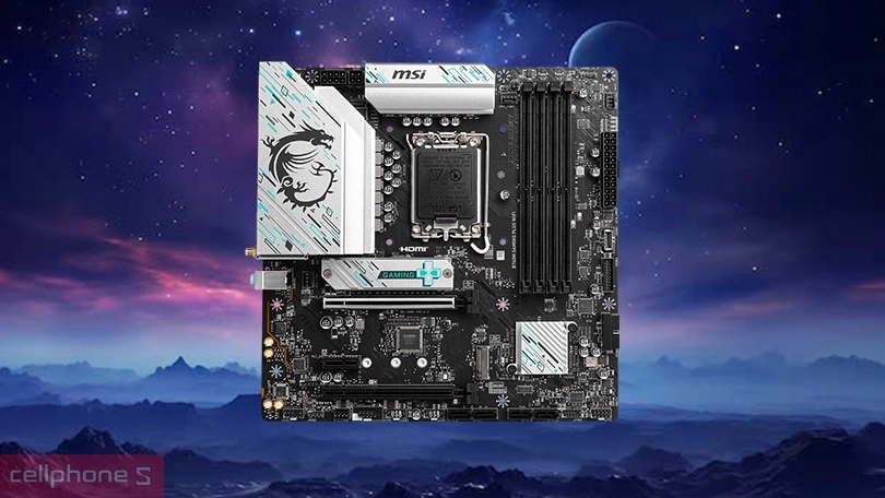 Kết nối mainboard MSI B760M Gaming Plus Wifi DDR5