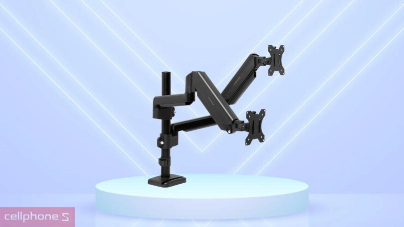 Thiết kế giá treo màn hình HyperWork P1 Dual 22-34 inch