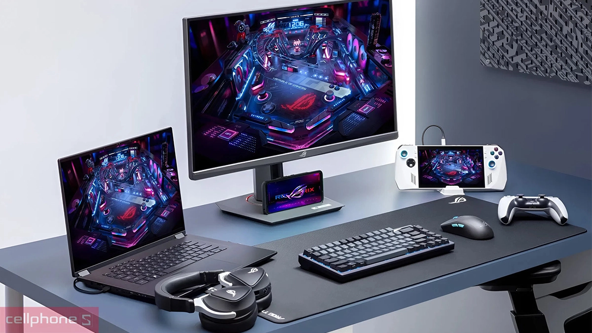 Cổng kết nối màn hình ASUS ROG Strix XG27ACMS 27 inch