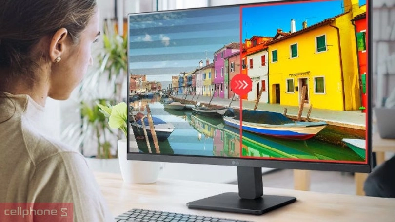 Thiết kế viền màn hình LG 27MR400-B 27 inch