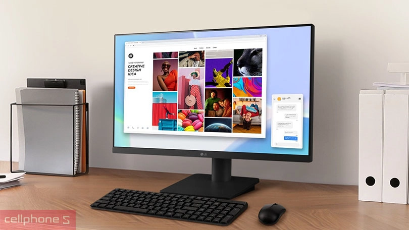 Màn hình LG 25MS550-B 25 inch - Màn hình sắc nét với thiết kế công thái học đẹp mắt