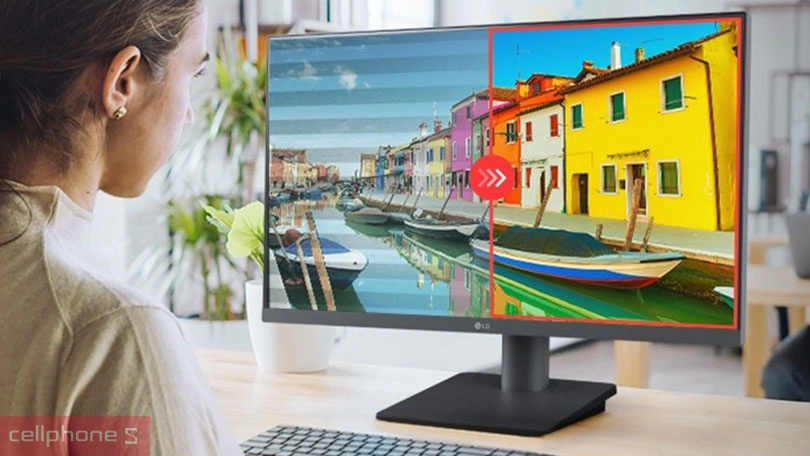 Màn hình LG 25MS550-B 25 inch - Màn hình sắc nét với thiết kế công thái học đẹp mắt