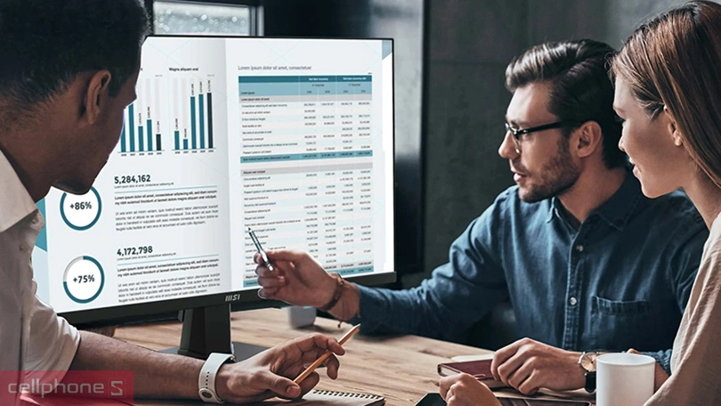 Thiết kế màn hình MSI Pro MP275 27 inch