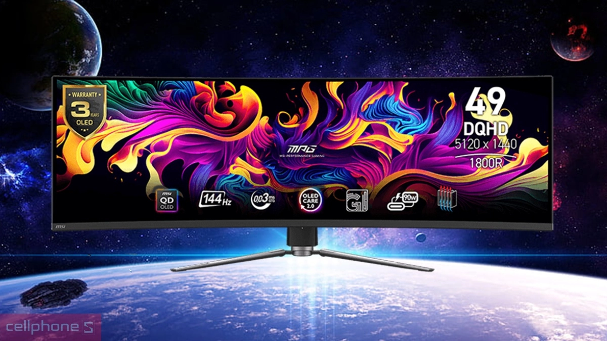 Màn hình MSI MPG 491CQP QD-OLED 49 inch - “Chiến hạm” hiển thị dành cho game thủ chuyên nghiệp