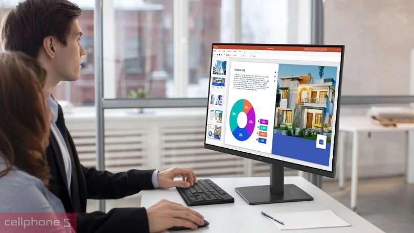 Cổng kết nối của màn hình Samsung LS27F320GAEXXV 27 inch