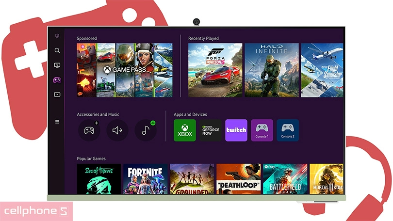 Kho ứng dụng màn hình Samsung M8 LS32CM801UEXXV 32 inch