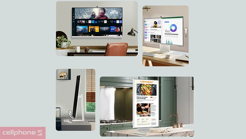 Thiết kế màn hình Samsung M8 LS32CM801UEXXV 32 inch