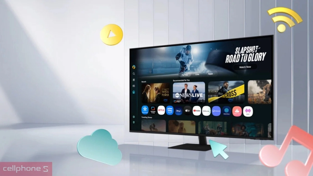 Thiết kế màn hình Samsung M7 M70F LS43FM702UEXXV Vision AI 43 inch