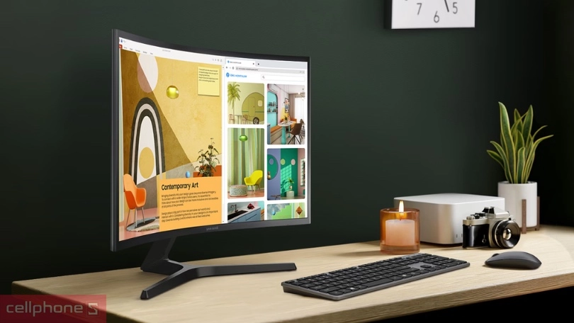 Màn hình cong Samsung LS24C366EAEXXV 24 inch - Trải nghiệm hình ảnh sống động hơn