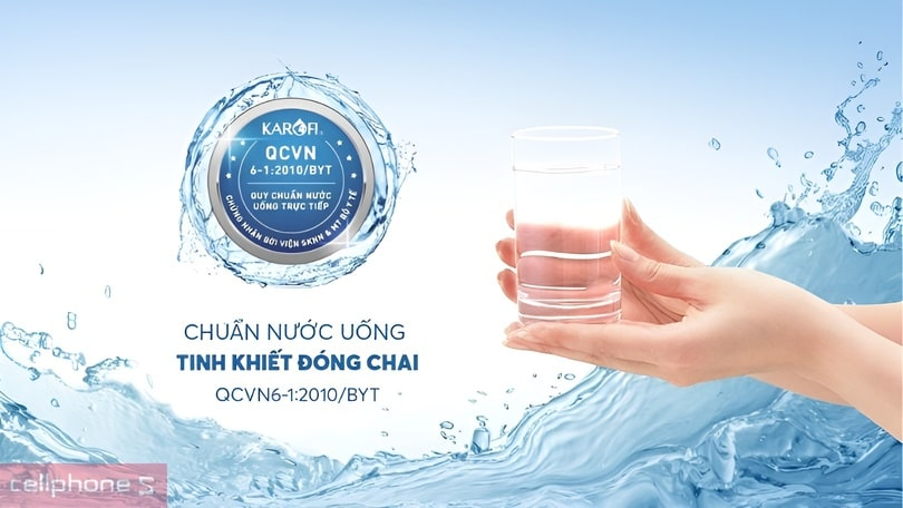 Các chứng nhận về công nghệ của máy lọc nước Karofi