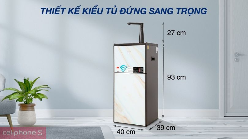 Máy lọc nước Toshiba có kiểu dáng hiện đại, đa dạng kiểu máy lọc