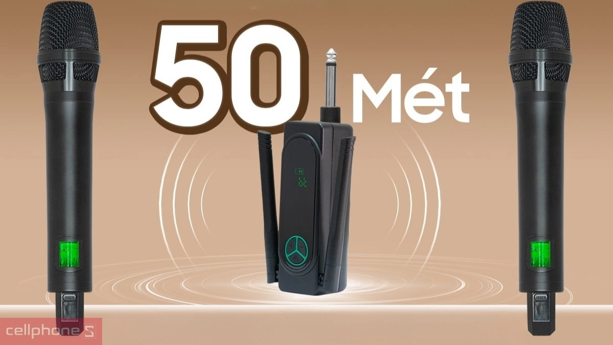 Phạm vi kết nối rộng, hỗ trợ chỉnh âm qua app