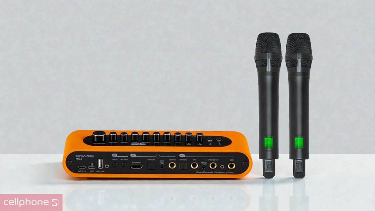 Micro không dây Acnos MI36 – Giải pháp cho karaoke chuyên nghiệp