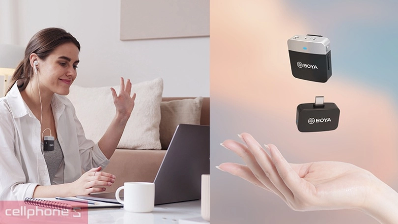Microphone thu âm Boya không dây By-M1LV-U