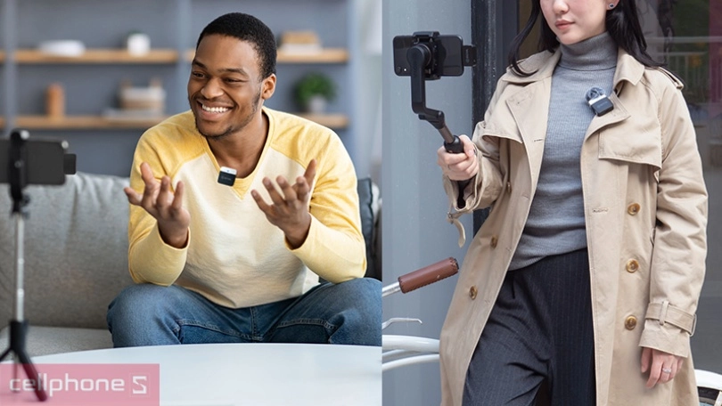 Microphone thu âm Boya không dây By-M1LV-D