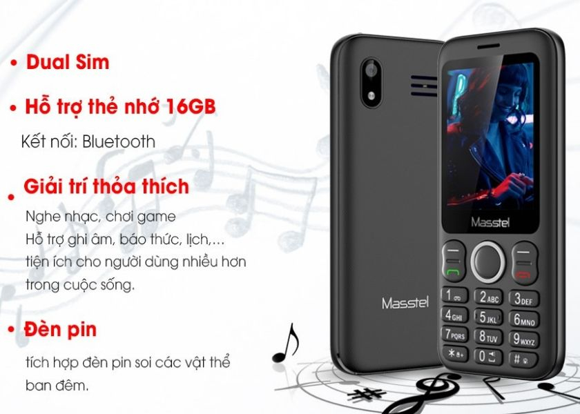 Masstel Izi 280 được tích hợp Dual Sim