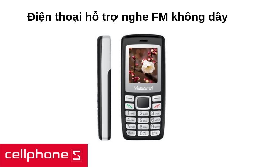 Điện thoại izi 120 hỗ trợ nghe FM không dây